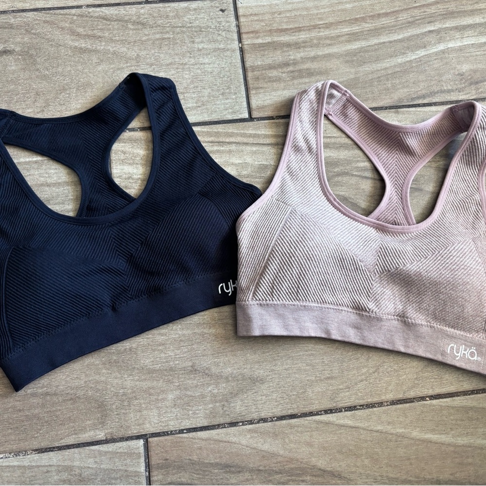 Ryka Black and Tan Sports Bra Duo
